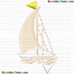 Boats 102 Embroidery Design