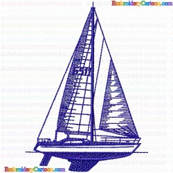 Boats 104 Embroidery Design