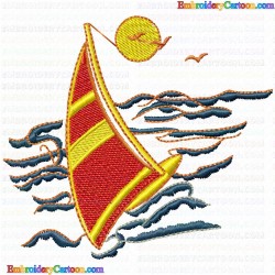 Boats 106 Embroidery Design