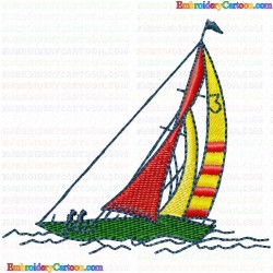 Boats 108 Embroidery Design