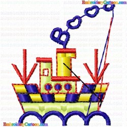 Boats 113 Embroidery Design