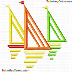 Boats 119 Embroidery Design