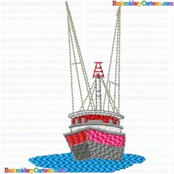 Boats 124 Embroidery Design