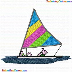 Boats 125 Embroidery Design