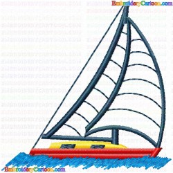 Boats 128 Embroidery Design