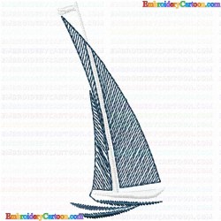 Boats 12 Embroidery Design