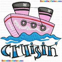 Boats 133 Embroidery Design