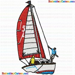 Boats 140 Embroidery Design