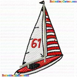 Boats 142 Embroidery Design