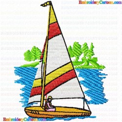 Boats 149 Embroidery Design