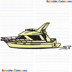 Boats 150 Embroidery Design