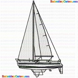 Boats 153 Embroidery Design