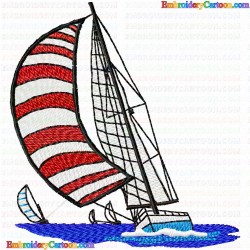 Boats 154 Embroidery Design