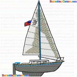 Boats 155 Embroidery Design