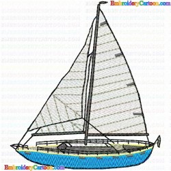 Boats 156 Embroidery Design