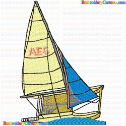 Boats 157 Embroidery Design