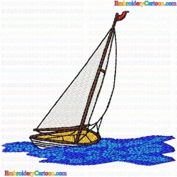 Boats 158 Embroidery Design