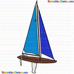 Boats 166 Embroidery Design