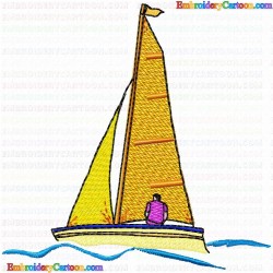 Boats 170 Embroidery Design