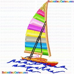 Boats 176 Embroidery Design