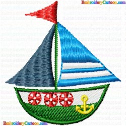 Boats 177 Embroidery Design