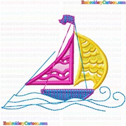 Boats 179 Embroidery Design