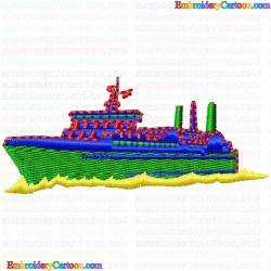 Boats 17 Embroidery Design