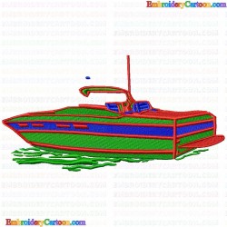 Boats 39 Embroidery Design