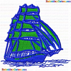 Boats 46 Embroidery Design