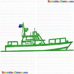 Boats 49 Embroidery Design