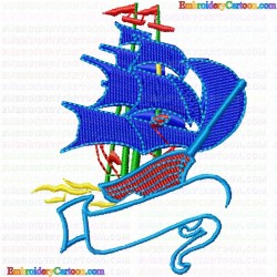 Boats 51 Embroidery Design