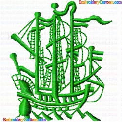 Boats 54 Embroidery Design