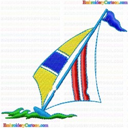 Boats 56 Embroidery Design