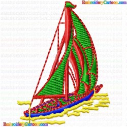 Boats 57 Embroidery Design