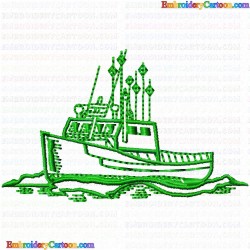 Boats 58 Embroidery Design