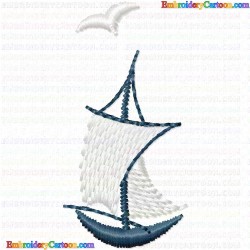 Boats 5 Embroidery Design