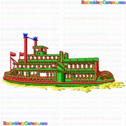 Boats 60 Embroidery Design