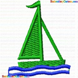 Boats 62 Embroidery Design