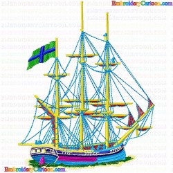 Boats 63 Embroidery Design