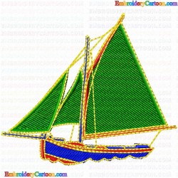 Boats 66 Embroidery Design