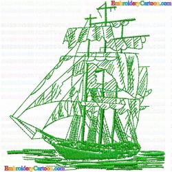 Boats 79 Embroidery Design