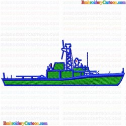 Boats 86 Embroidery Design