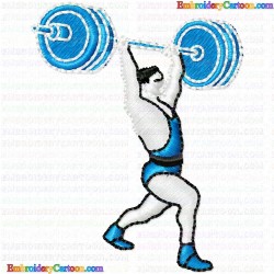 Bodybuilder 8 Embroidery Design