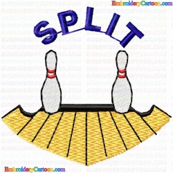 Bowling 33 Embroidery Design