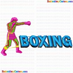 Boxing 1 Embroidery Design