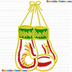 Boxing 2 Embroidery Design