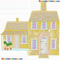 Buildings 4 Embroidery Design