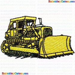 Bull Dozer 1 Embroidery Design