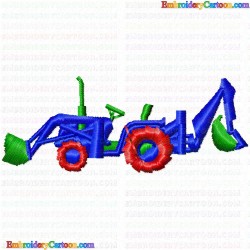 Bull Dozer 3 Embroidery Design