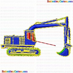 Bull Dozer 6 Embroidery Design